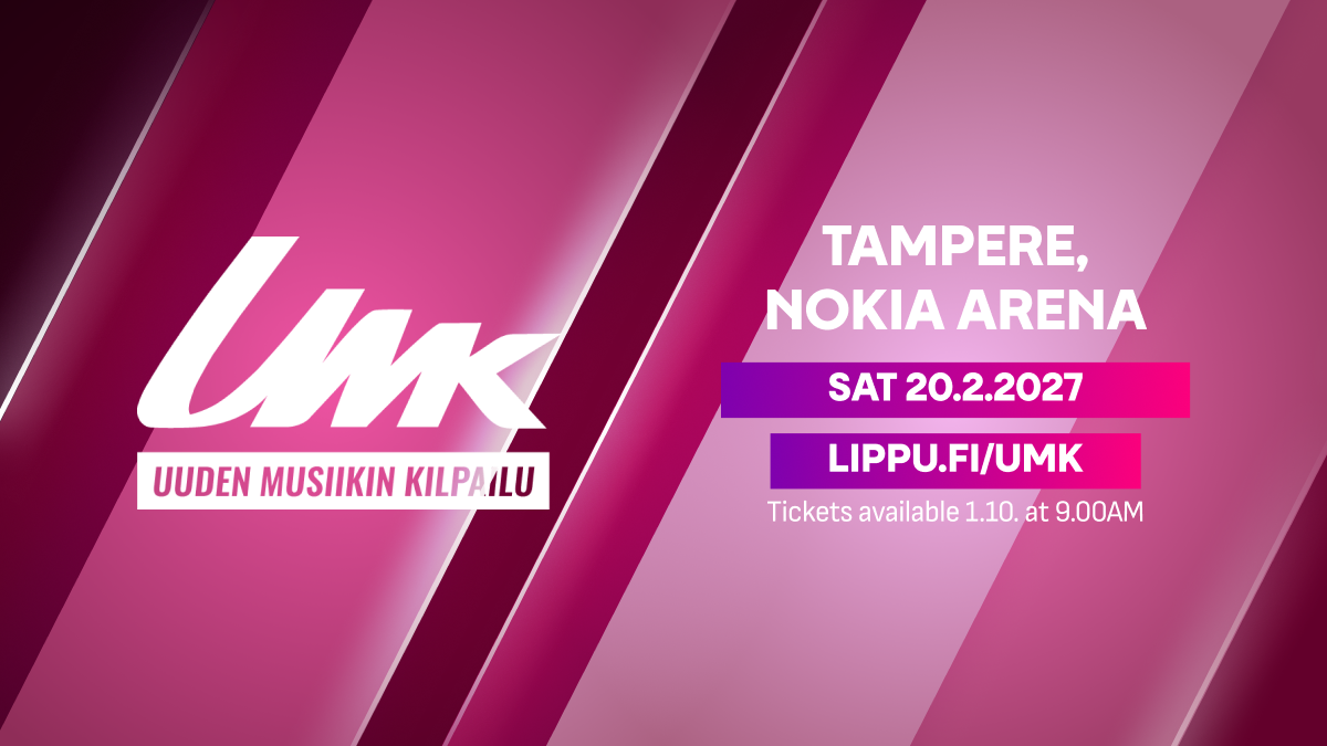 tickets for umk in tampere nokia arena are available in 1.10 at 9.00 am